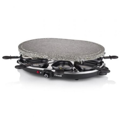 Parrilla Princess Stone 8 Oval & Raclette 162720/ 1200W/ Tamaño 430*300mm