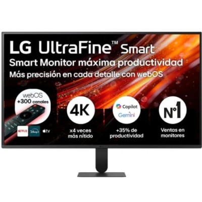 Smart Monitor LG Ultrafine 32U701SB-B 31.5'/ 4K/ Multimedia/ Smart TV/ Negro