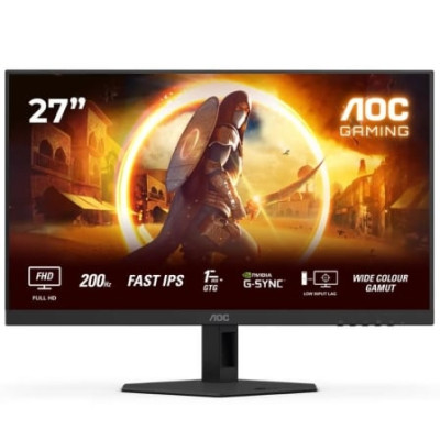 Monitor Gaming AOC 27G4HRE 27'/ Full HD/ 1ms/ 200Hz/ IPS/ Multimedia/ Negro