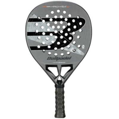 Pala de Pádel Bullpadel Hack 04 Hybrid 2026 (Paquito Navarro)/ Negra y Gris
