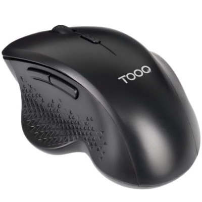 Ratón Ergonómico Inalámbrico TooQ TQMWG-1105-B/ Hasta 1600 DPI