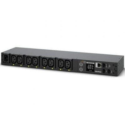 Unidad de Distribución para Alimentación Cyberpower PDU41004/ 16A/ 8x IEC C13/ Formato RACK 1U