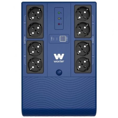 SAI Línea Interactiva Woxter Multibase UPS 1200 VA/ 1200VA-720W/ 8 Salidas/ Formato Torre