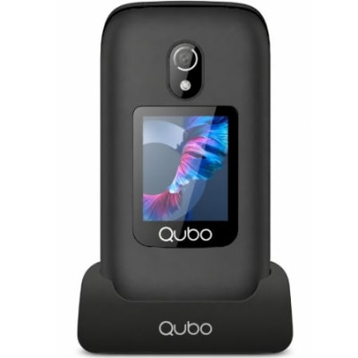 Teléfono Móvil Qubo P-221BKC 4G para Personas Mayores/ Negro