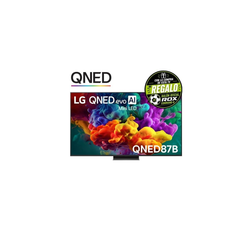 Televisor LG QNED evo AI QNED87 Mini LED 65QNED87B6A 65'/ Ultra HD 4K/ Smart TV/ WiFi | Hasta 65"