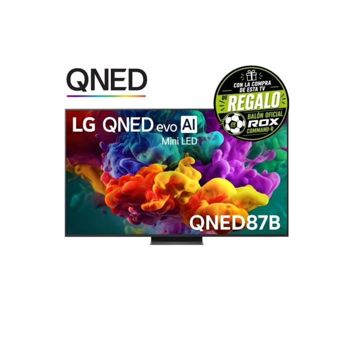 Televisor LG QNED evo AI QNED87 Mini LED 65QNED87B6A 65'/ Ultra HD 4K/ Smart TV/ WiFi | Hasta 65"