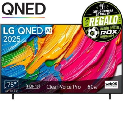 Televisor LG QNED AI QNED80 75QNED80A6A 75'/ Ultra HD 4K/ Smart TV/ WiFi