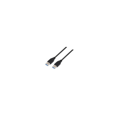 Cable USB 3.0 Nanocable 10.01.1002-BK/ USB Macho - USB Macho/ 5Gbps/ 2m/ Negro