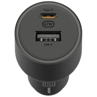 Cargador de Coche Xiaomi 67W USB-A Tipo-C/ 1xUSB-A/ 1xUSB Tipo-C/ 67W