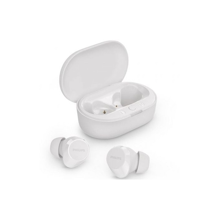Auriculares Bluetooth Philips TAT1209 con estuche de carga/ Autonomía 6h/ Blancos | Bluetooth