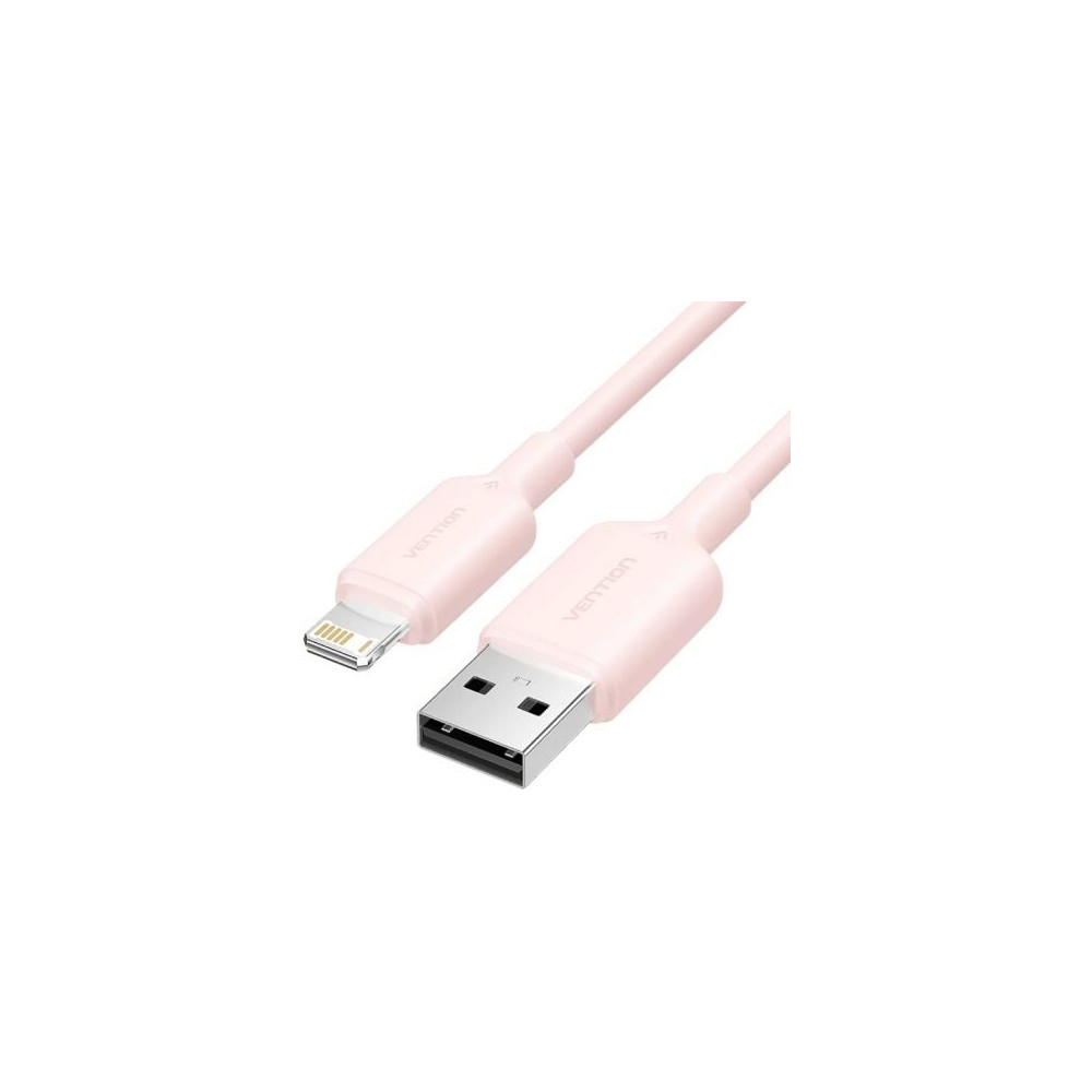 Cable USB 2.0 Lightning Vention LAMPH/ USB Macho - Lightning Macho/ 480Mbps/ 2m/ Rosa | Lightning