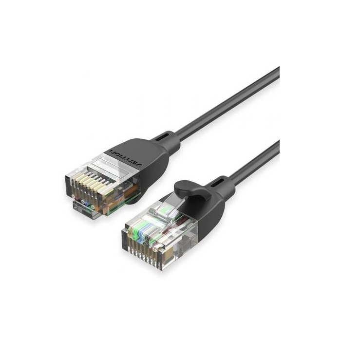Cable de Red RJ45 UTP Vention IBIBG Cat.6A/ 1.5m/ Negro | 2 m