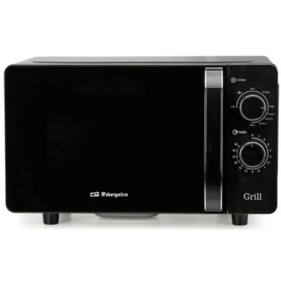 Microondas Orbegozo MIG 2071 CE/ 700W/ Capacidad 20L/ Función Grill/ Negro