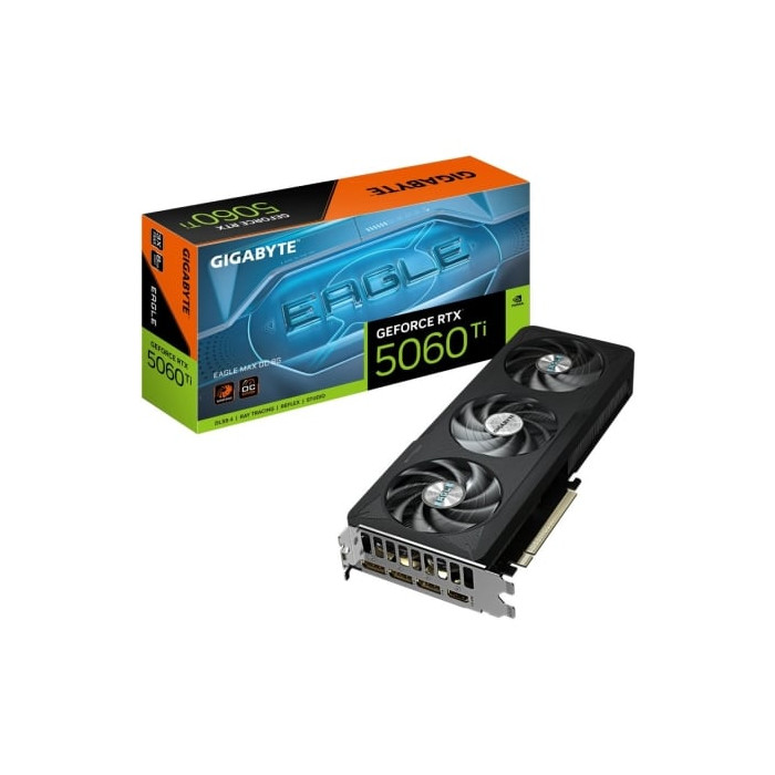 Tarjeta Gráfica Gigabyte GeForce RTX 5060 Ti EAGLE MAX OC/ 8GB GDDR7 | Tarjetas Gráficas