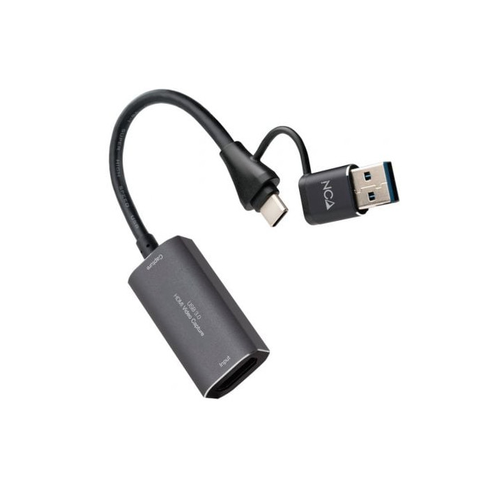 Capturadora de Video Externa Nanocable 10.15.0001/ USB Tipo-C - USB 3.0 | Sintonizadoras