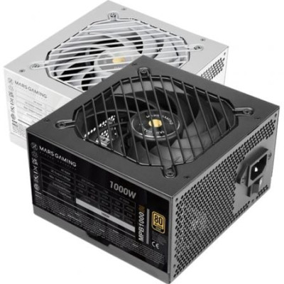 Fuente de Alimentación Mars Gaming MPB1000SI/ 1000W/ Ventilador 12cm/ 80 Plus Gold | Fuentes