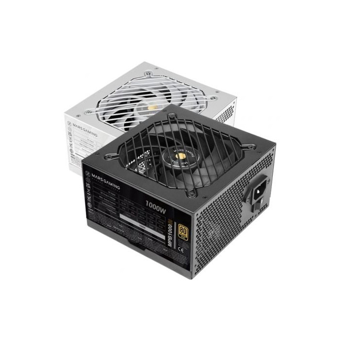 Fuente de Alimentación Mars Gaming MPB1000SI/ 1000W/ Ventilador 12cm/ 80 Plus Gold | Fuentes