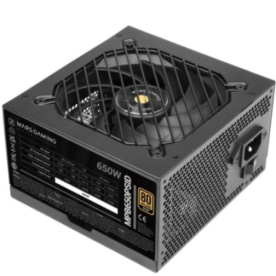 Fuente de Alimentación Mars Gaming MPB650PSID/ 650W/ Ventilador 12cm/ 80 Plus Gold | Fuentes