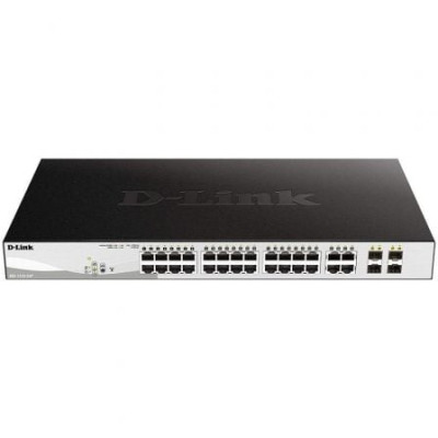 Switch Gestionable D-Link DGS-1210-24P 24 Puertos/ RJ-45 10/100/1000/ PoE/ SFP