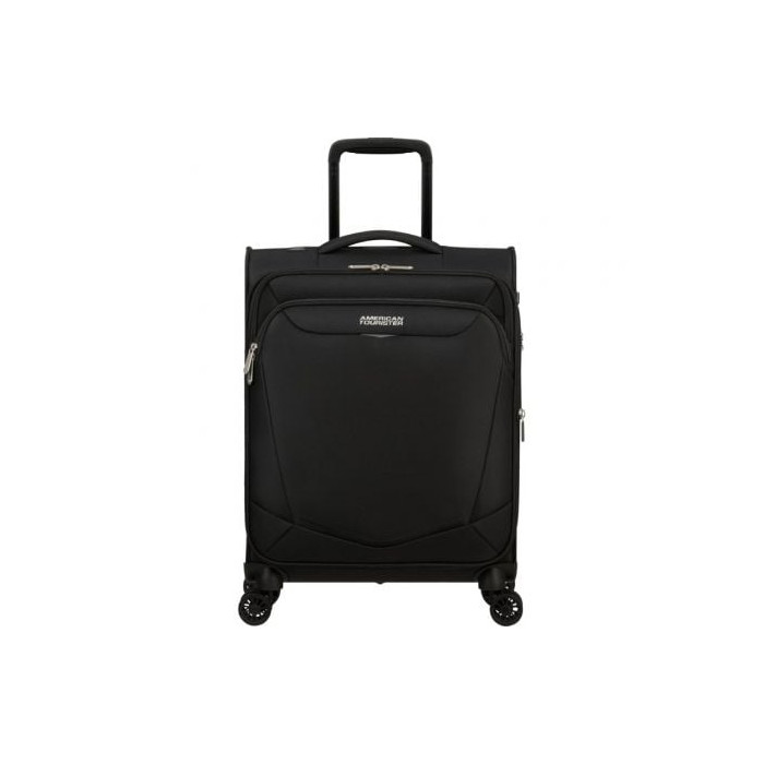 Maleta de Cabina American Tourister SummerRide Spinner 55cm/ 55x40x23cm/ 4 Ruedas/ Negra | Maletas