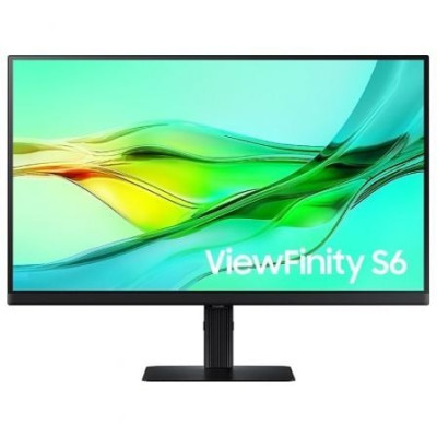 Monitor Profesional Samsung ViewFinity S6 S27D600UAU 27'/ QHD/ Regulable en altura/ Negro