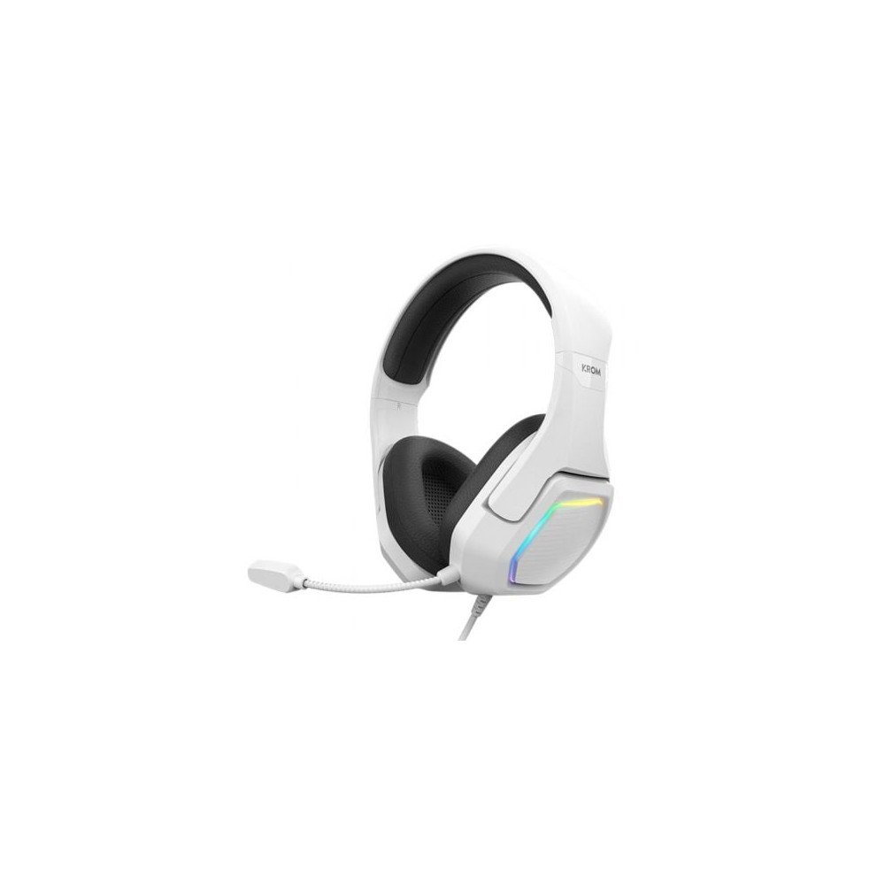 Auriculares Gaming con Micrófono Krom Kopa 7.1/ USB 2.0/ Blancos | Auriculares y Micrófonos
