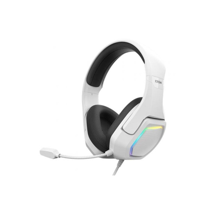Auriculares Gaming con Micrófono Krom Kopa 7.1/ USB 2.0/ Blancos | Auriculares y Micrófonos