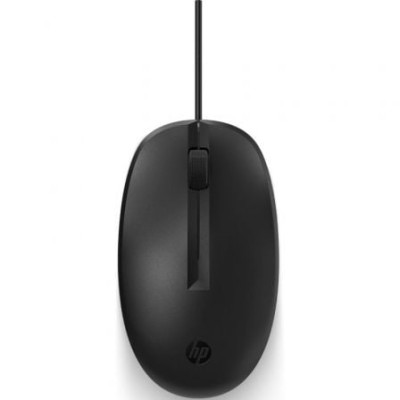 Ratón HP 125/ Hasta 1200 DPI/ Negro/ Formato Bulk