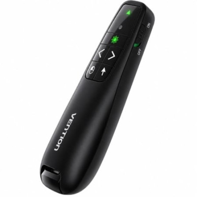 Presentador Inalámbrico Vention KQPB0-GL/ 2.4GHz/ Negro
