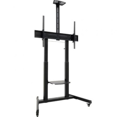 Soporte de Suelo Inclinable con Ruedas TooQ FS20406HM-B para TV de 60-100'/ hasta 120kg | Soportes