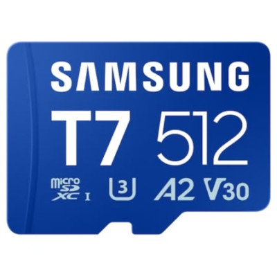 Tarjeta de Memoria Samsung P7 512GB microSD XC/ Clase 10/ 170MBs