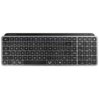 Teclado Compacto Inalámbrico Mars Gaming MK-SILENKEYS/ Negro