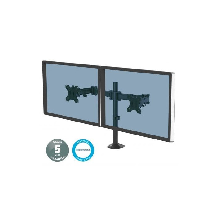 Soporte de Mesa para 2 Monitores Fellowes 8502601/ hasta 8kg | Soportes PC y Monitor
