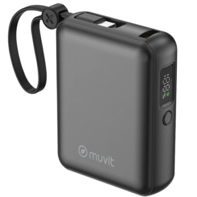Powerbank 10000mAh Muvit For Change MCCHP0014/ 35W/ Negra | Powerbanks