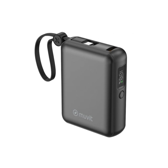 Powerbank 10000mAh Muvit For Change MCCHP0014/ 35W/ Negra | Powerbanks