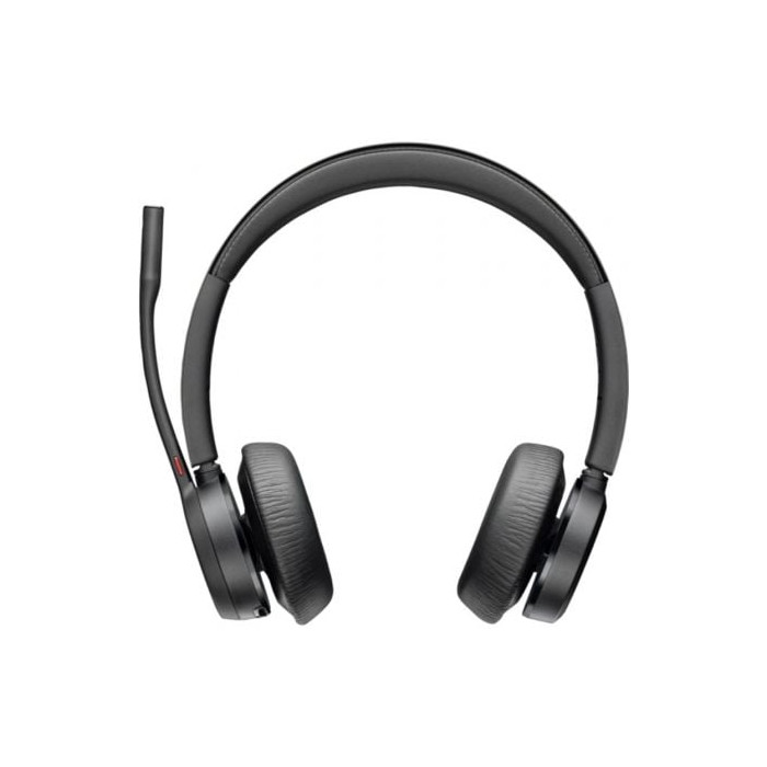 Auriculares Inalámbricos Poly Voyager 4320 + Adaptador BT700 + Base de Carga/ con Micrófono/ Bluetooth/ Negros