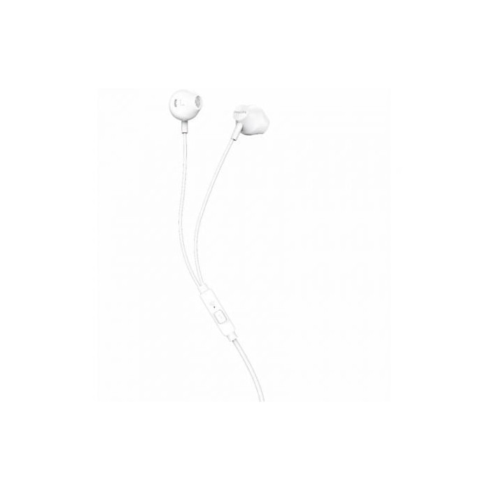 Auriculares Intrauditivos Philips TAUE101/ con Micrófono/ Jack 3.5/ Blancos