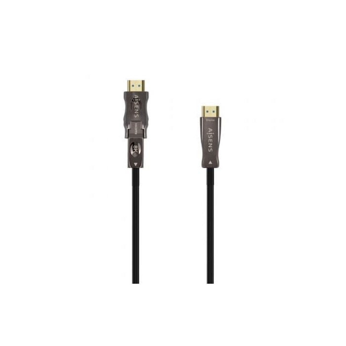 Cable HDMI 2.1 AOC 8K Desmontable Aisens A153-0645/ HDMI Macho / D Macho - HDMI Macho/ 20m/ Negro