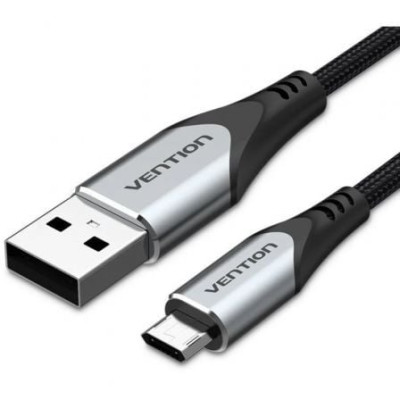 Cable USB 2.0 Vention COCHD/ USB Macho - MicroUSB Macho/ 480Mbps/ 50cm/ Negro | USB