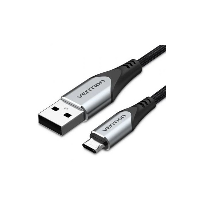 Cable USB 2.0 Vention COCHD/ USB Macho - MicroUSB Macho/ 480Mbps/ 50cm/ Negro | USB