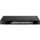 Switch Gestionable D-Link DGS-1520-28/E 24 Puertos/ RJ-45 10/100/1000/ SFP