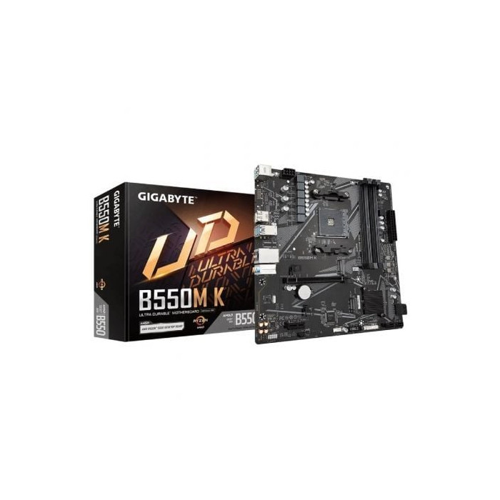 Placa Base Gigabyte B550M K Socket AM4/ DDR4/ PCIe 4.0/ Micro ATX | Placas
