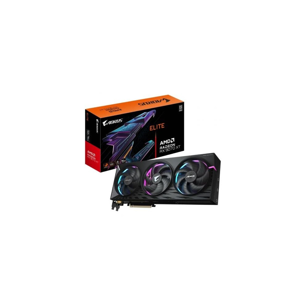 Tarjeta Gráfica Gigabyte AORUS Radeon RX 9070 XT Elite/ 16GB GDDR6 | Tarjetas Gráficas