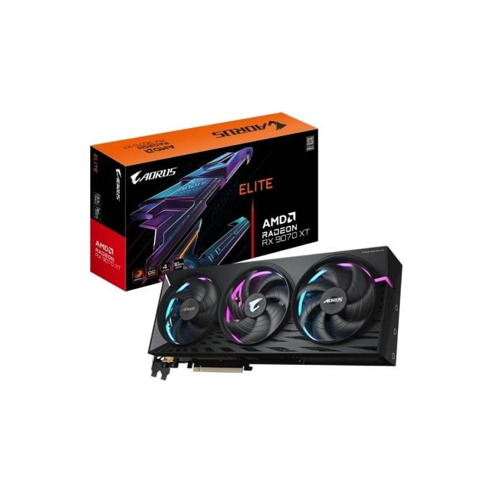 Tarjeta Gráfica Gigabyte AORUS Radeon RX 9070 XT Elite/ 16GB GDDR6 | Tarjetas Gráficas