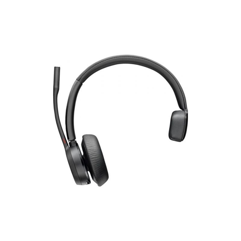 Auricular Inalámbrico Poly Voyager 4310 + Adaptador BT700 + Base de Carga/ con Micrófono/ Bluetooth/ Negro