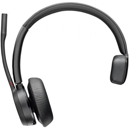 Auricular Inalámbrico Poly Voyager 4310 + Adaptador BT700 + Base de Carga/ con Micrófono/ Bluetooth/ Negro