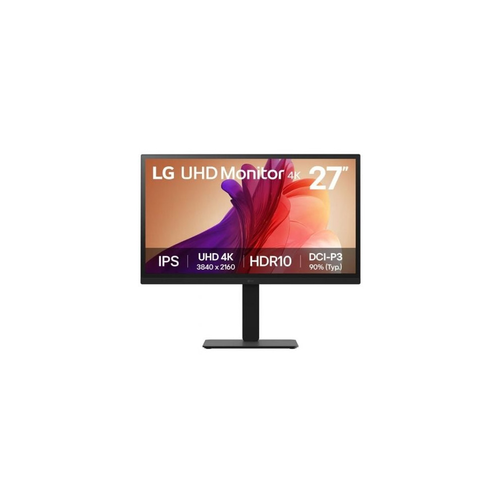 Monitor Profesional LG UltraFine 27BA45U-B 27'/ 4K/ Regulable en altura/ Negro | Monitores