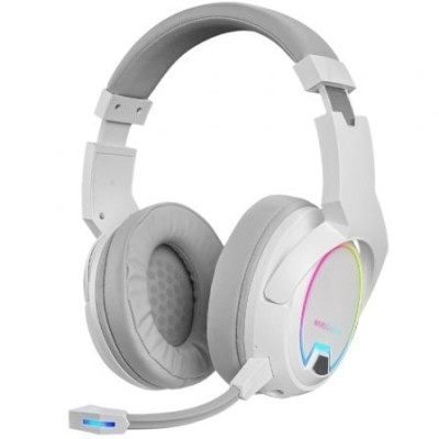 Auriculares Gaming Inalámbricos con Micrófono Mars Gaming MHW100/ Jack 3.5/ Blancos | Auriculares y Micrófonos