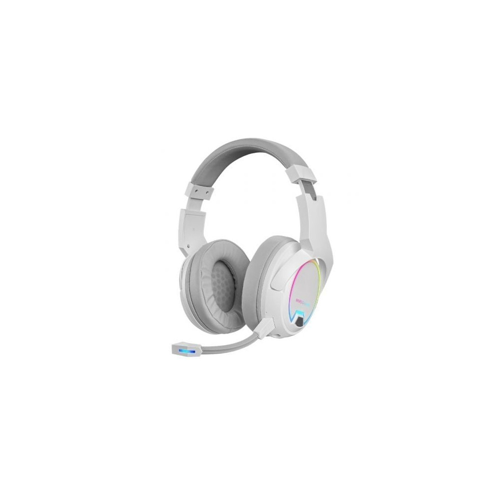 Auriculares Gaming Inalámbricos con Micrófono Mars Gaming MHW100/ Jack 3.5/ Blancos | Auriculares y Micrófonos