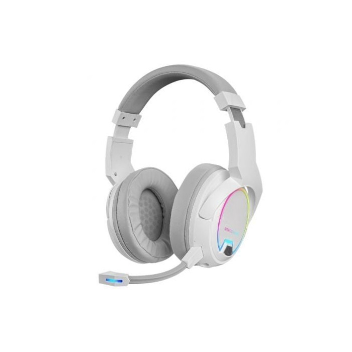 Auriculares Gaming Inalámbricos con Micrófono Mars Gaming MHW100/ Jack 3.5/ Blancos | Auriculares y Micrófonos